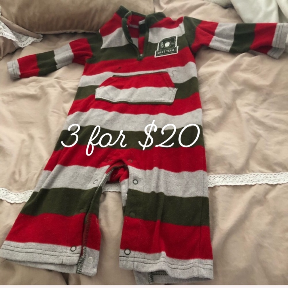 Carter’s Dad’s Team Captain outfit. 18m 3 for $20